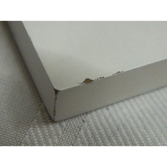 Silver Tone Bull Dog Book Ends White Wood 5.5"H X 3.5"W X 5"D NWT w/paint chips - Picture 7 of 9